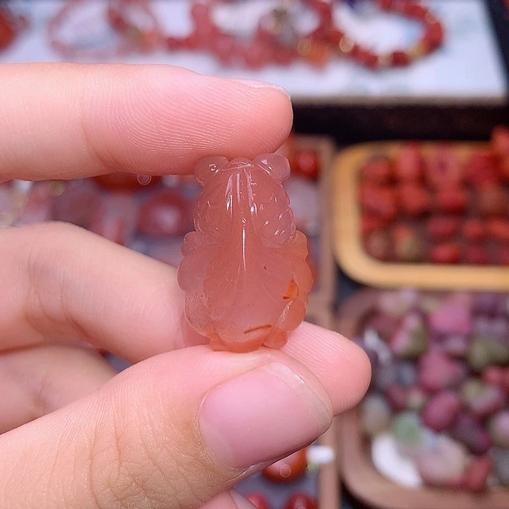 未镶嵌南红南红玛瑙金鱼2