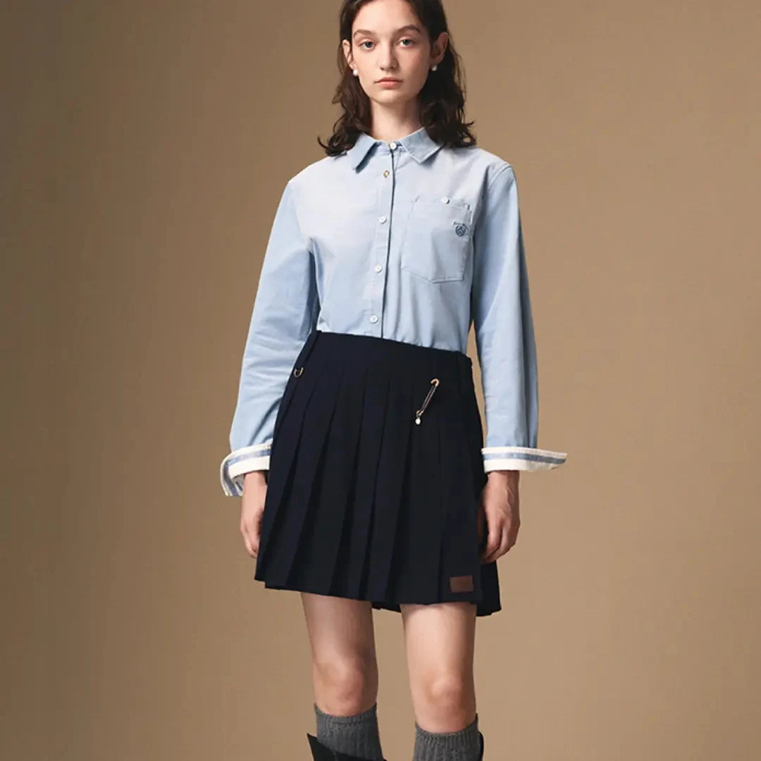 Teenie Weenie小熊衬衫女25年冬季新款TTYA254TW1K