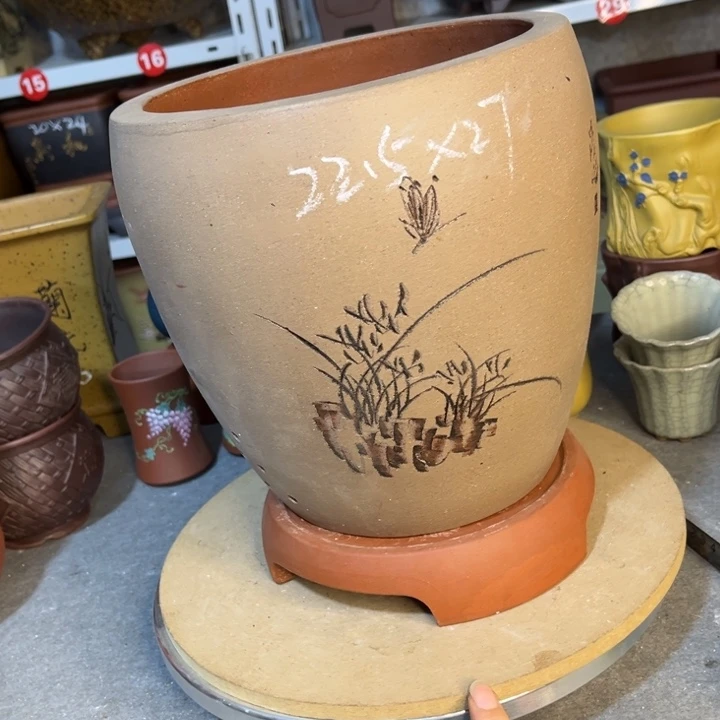 紫砂花盆紫砂花盆