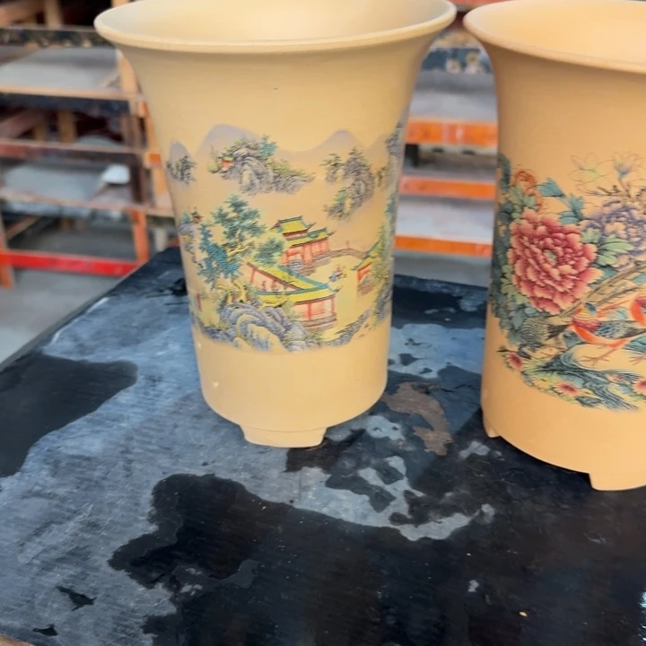 紫砂花盆 高度22口径17