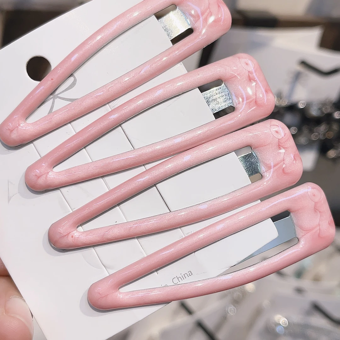 F115晕染粉色到手4个BB夹