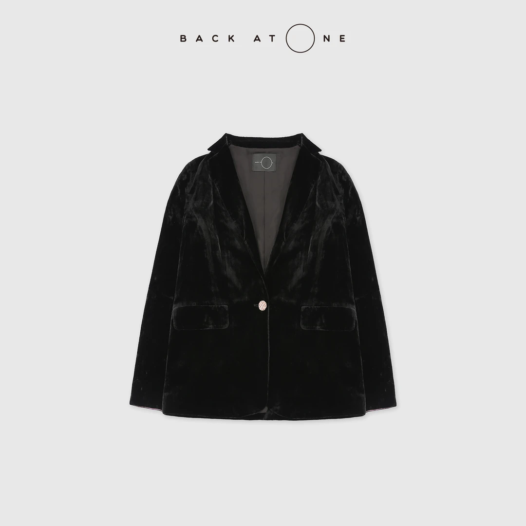 BackAtOne  “晚宴胭脂” 时尚休闲轻奢百搭丝绒西装 BFS-1BC107N-K