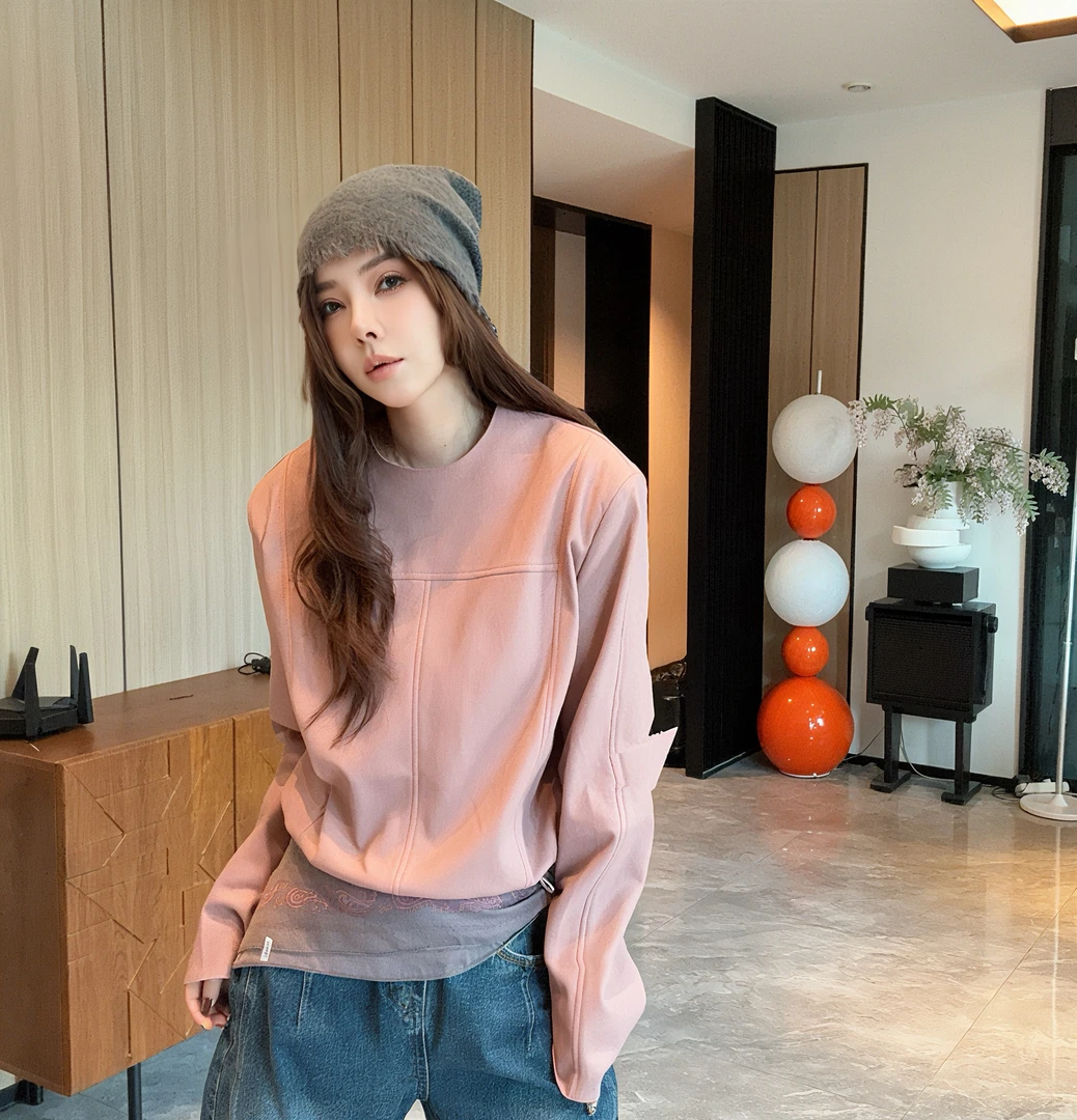 (丽丽推荐)拽姐范套头蛋白皮衣