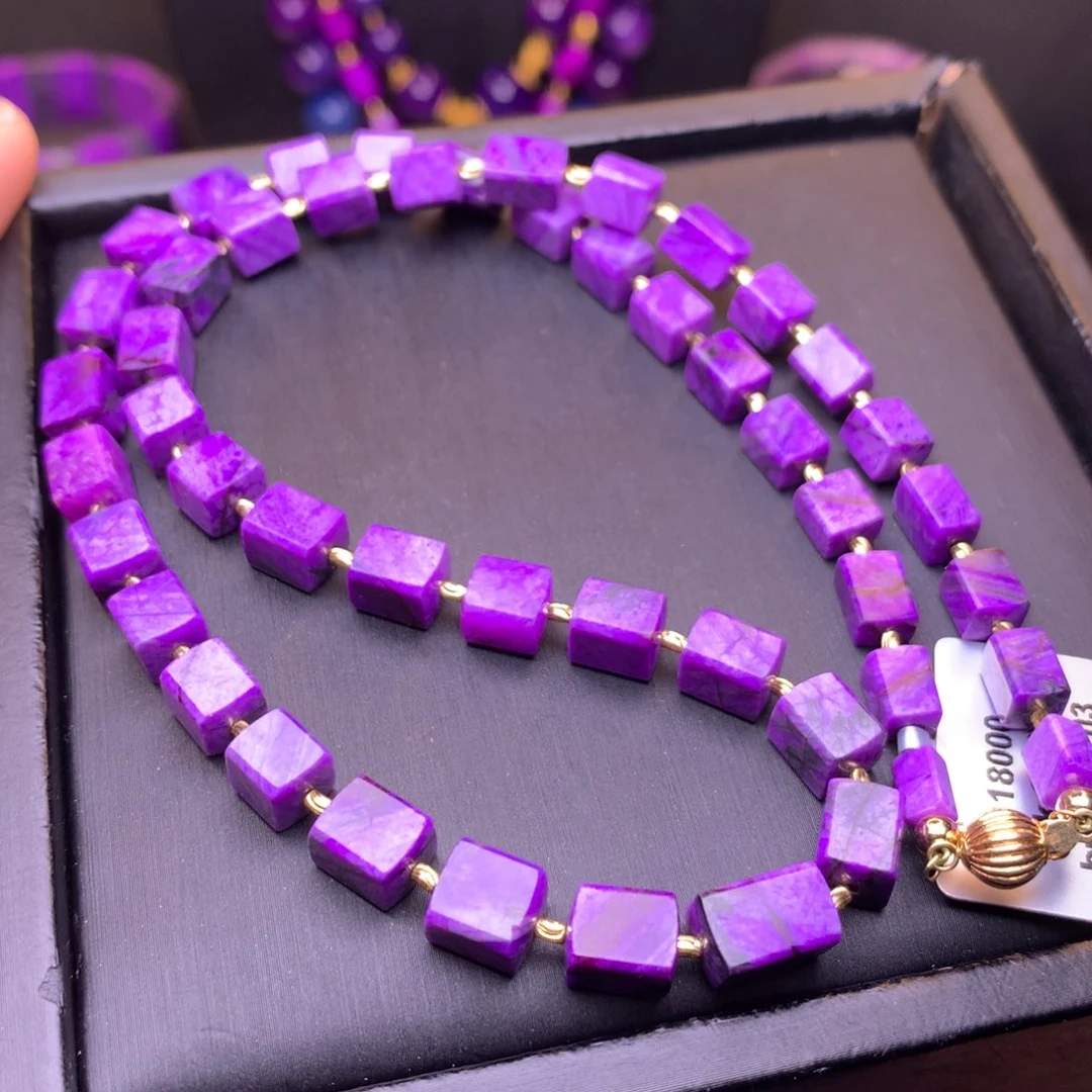 苏纪石（舒俱来）18K金镶嵌项链