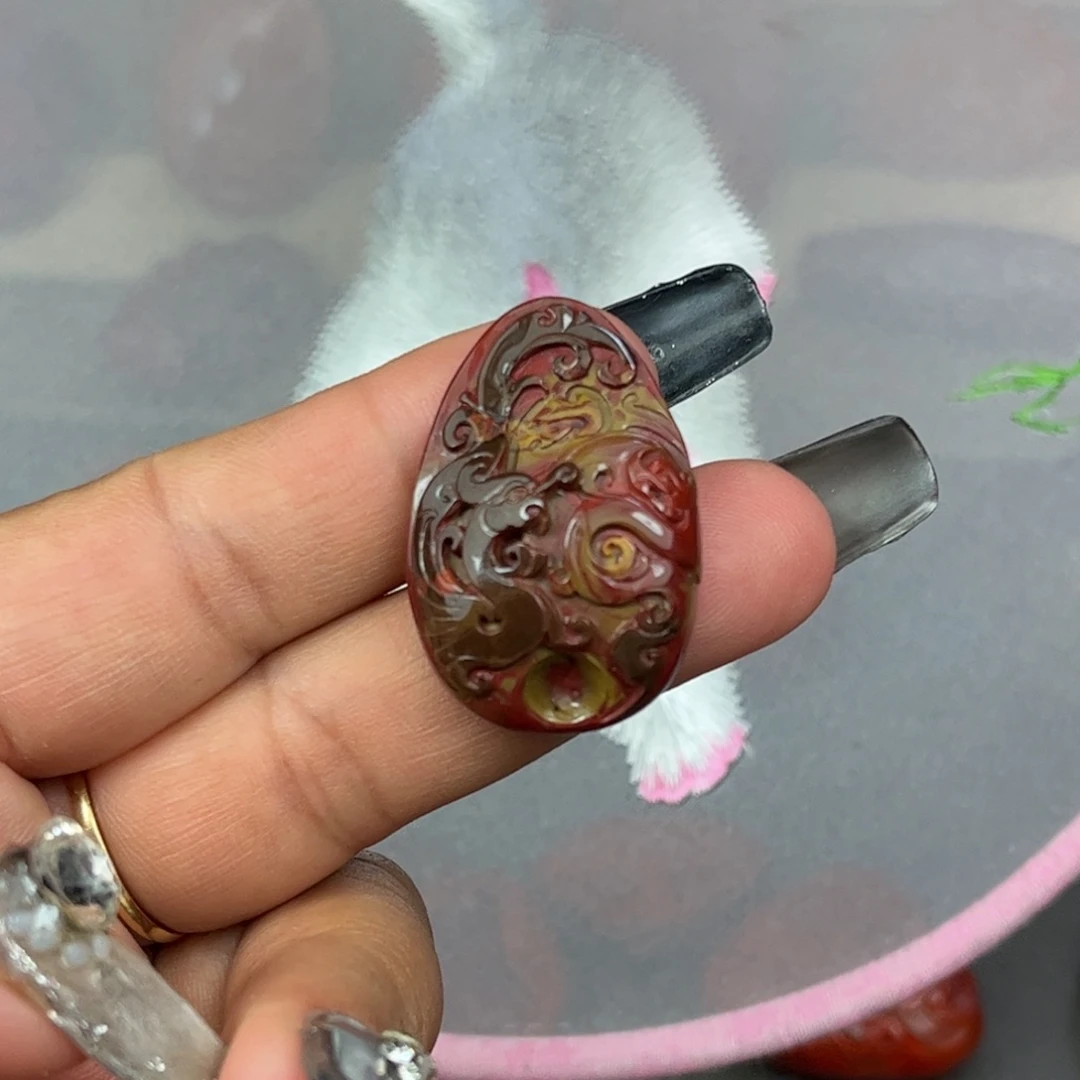 南红玛瑙未镶嵌吊坠