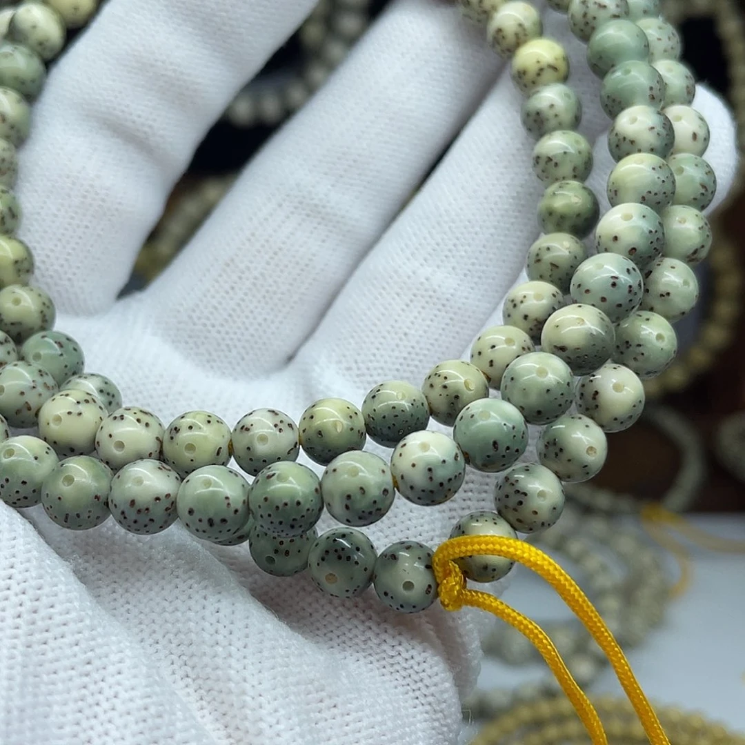 手串星月菩提7圆珠，冰糖大眼睛稀散细星