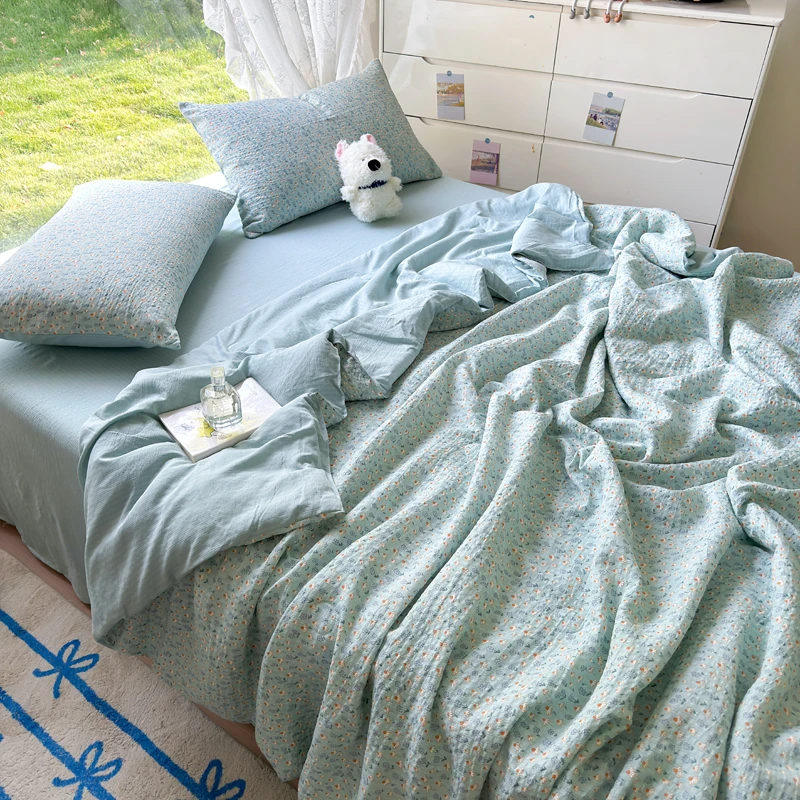 【夏季款 夏凉被】有氧提花A类母婴级夏凉被四件套