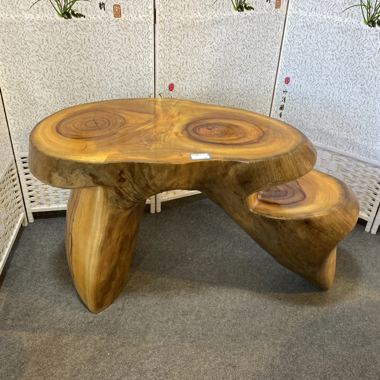 香樟木茶几茶台平桌底座长宽高71-40-57，总长90