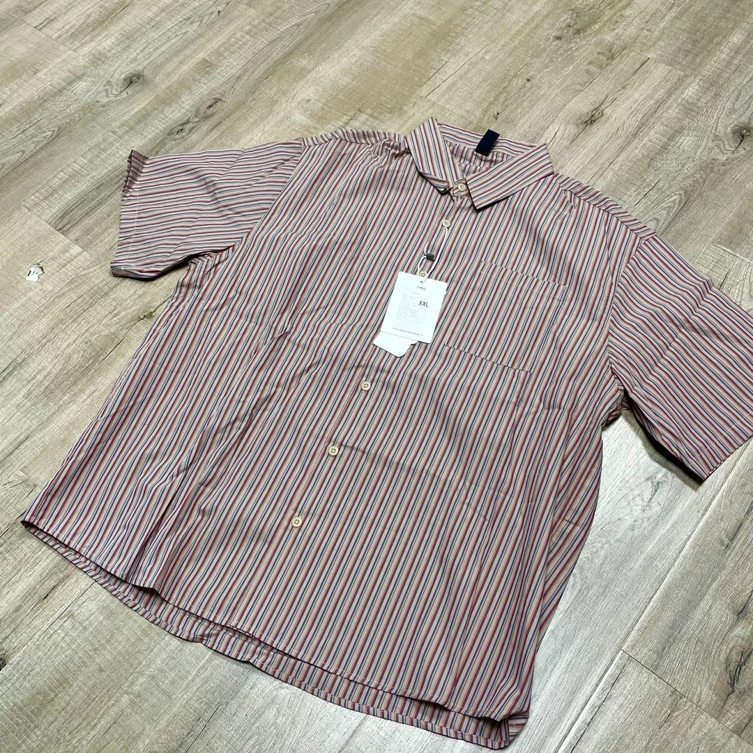 CS56单色红蓝条纹老钱典雅日系工装口袋衬衫外套！搞他！