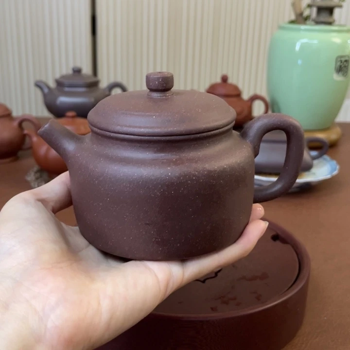 茶壶紫砂德钟老紫泥紫砂壶