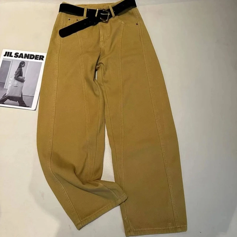 《姚家优麦汇》K5096春款水洗弯刀牛仔裤显瘦百搭新款裤子