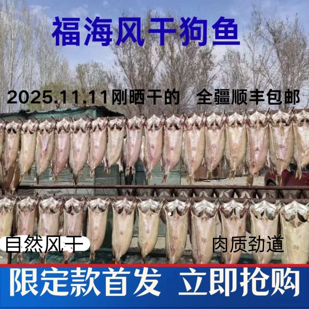 【吴老妹甄选】只发新疆福海冷水鱼风干狗鱼