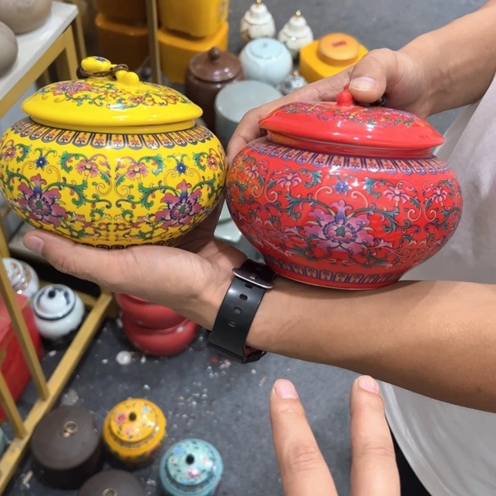 瑕疵福利品陶瓷茶叶罐