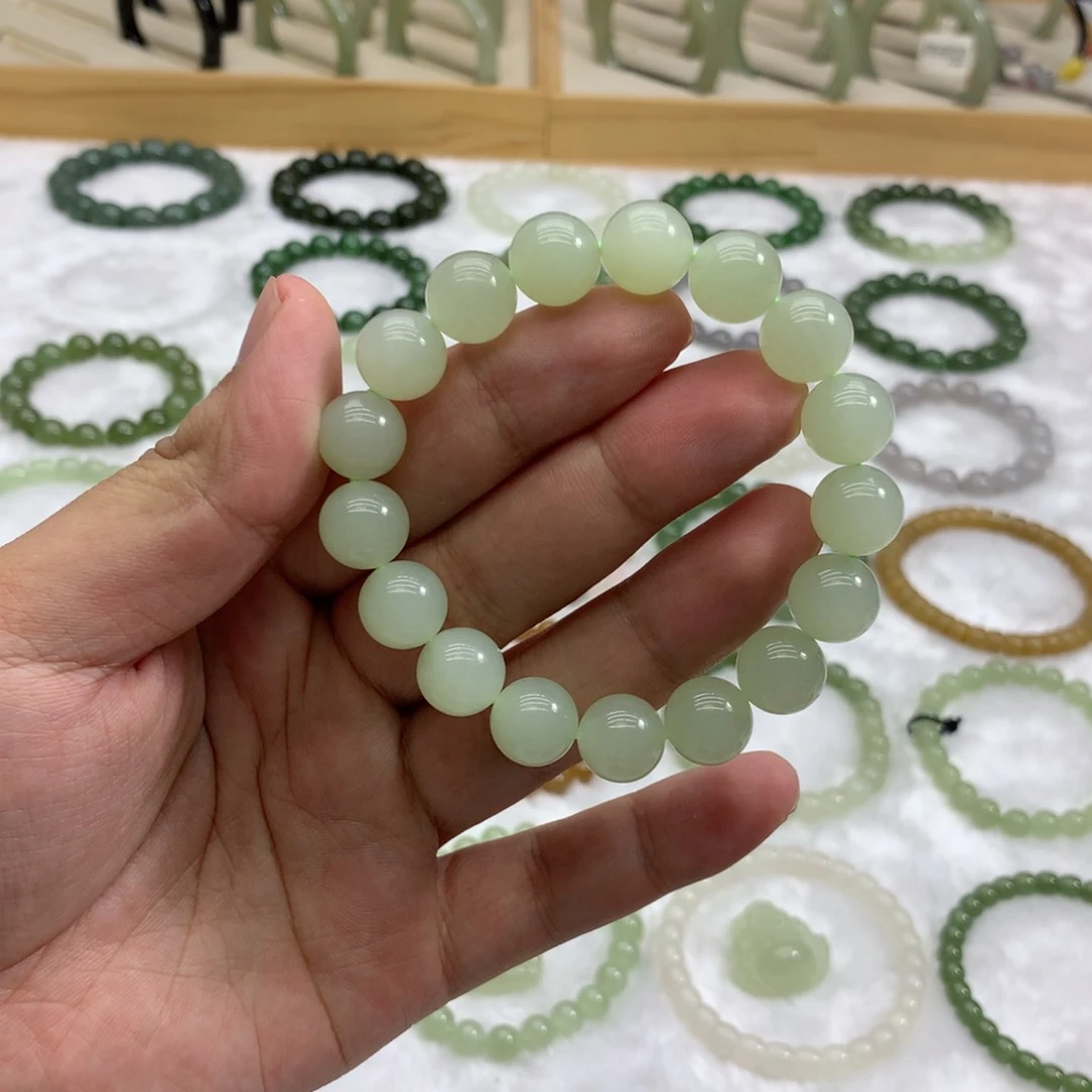 未镶嵌手串和田玉（冰晴水12）