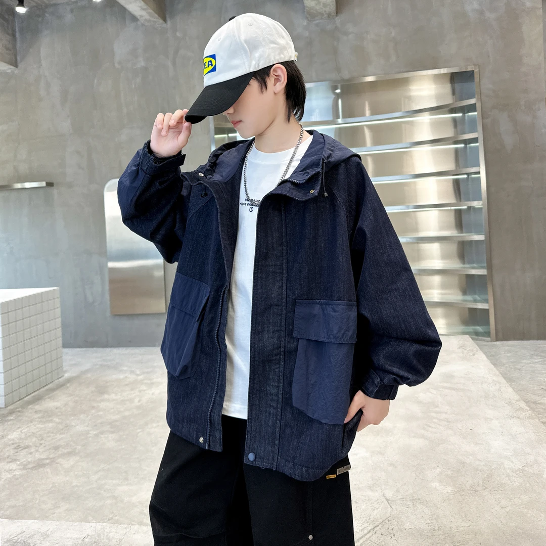 童装儿童秋装不掉色牛仔外套2025年新款中大童男童春秋款衣服潮酷