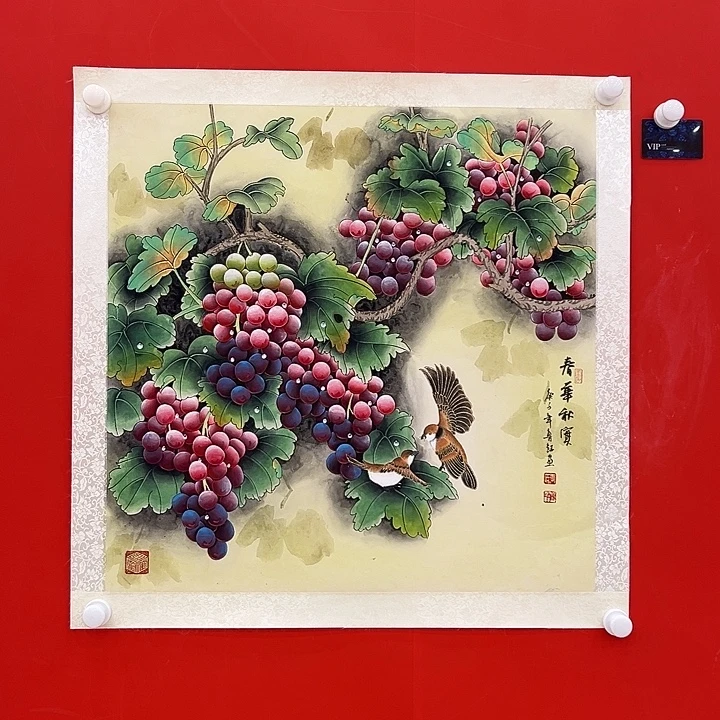 国画鲁钰老师展览原作