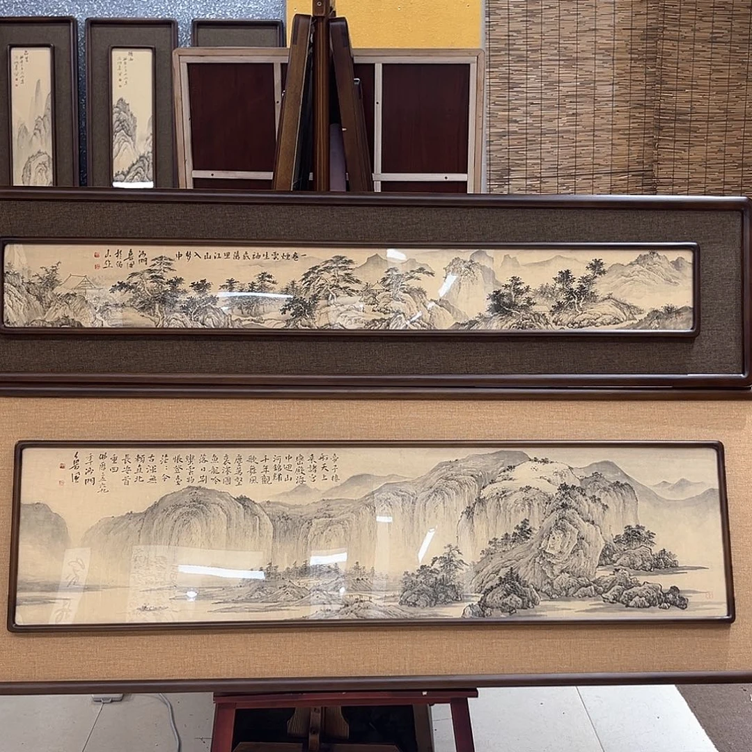沐***蓝国画亲笔手绘作品