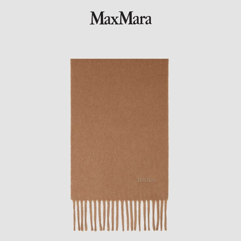 【七夕礼物】MaxMara 2025早秋新品女装绵羊毛徽标围巾4546055206