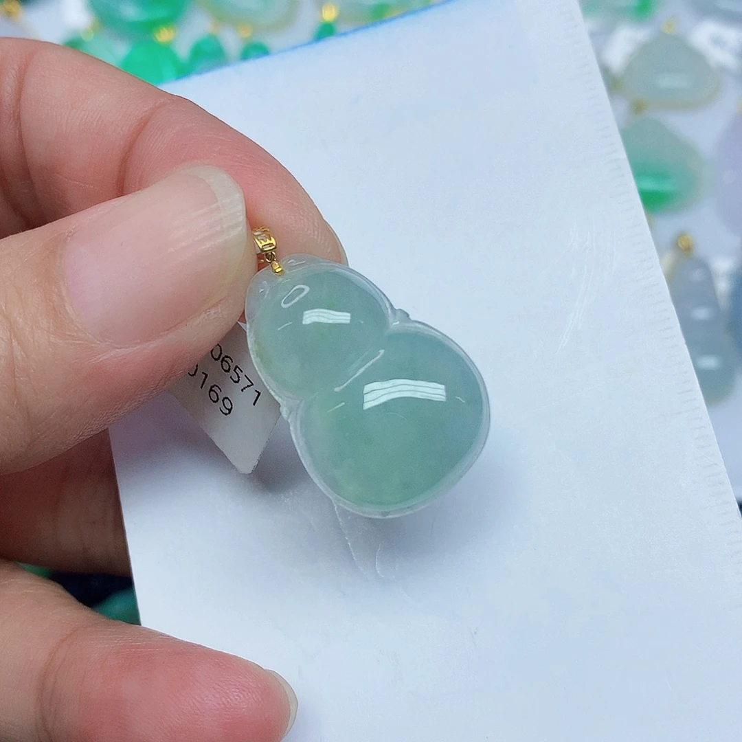 翡翠未镶嵌颈饰356789