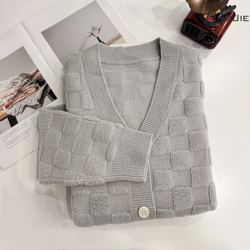 B1409长袖上衣针织毛衣上衣女