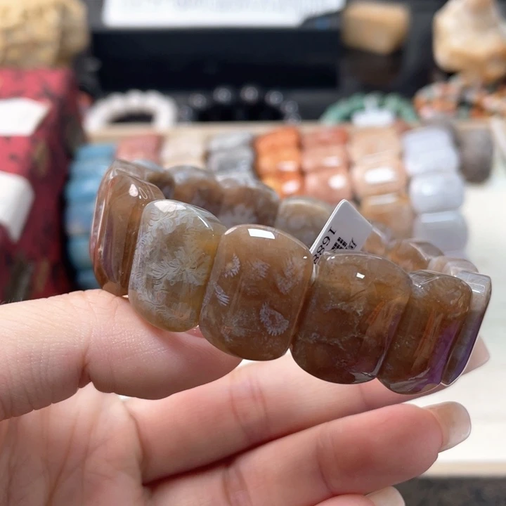 硅化珊瑚（珊瑚玉）手链未镶嵌小*265