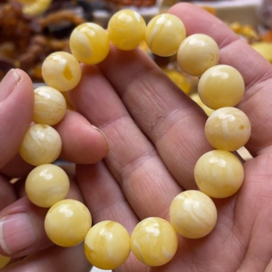 未镶嵌蜜蜡手串手串