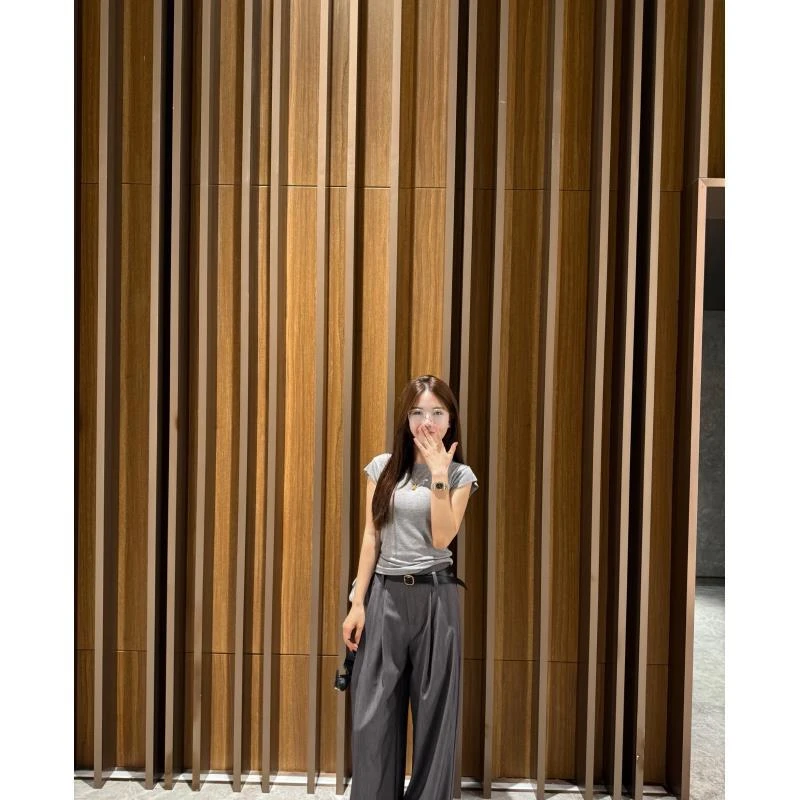 [莱赛尔＋绵羊毛]2025新款老钱风小飞袖时尚T恤1166 Q