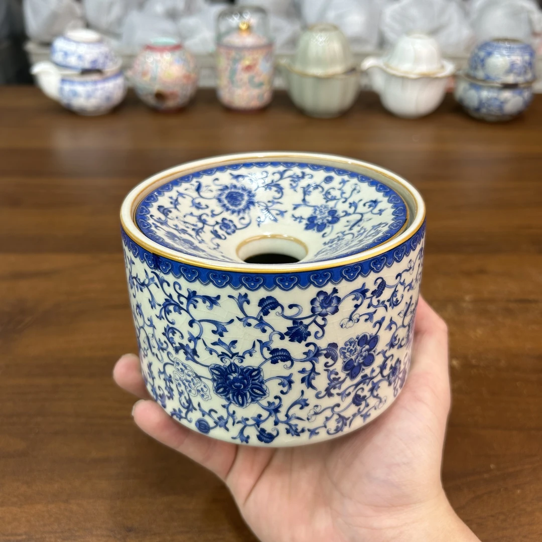 ys447-缠枝莲茶渣烟灰缸