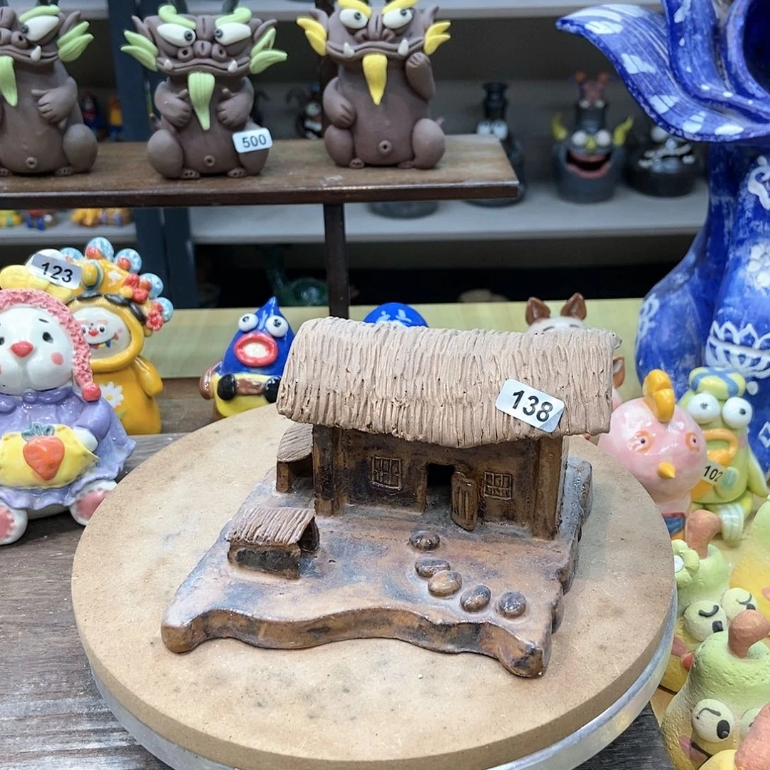 摆件手工抽象陶瓷摆件微瑕福利138