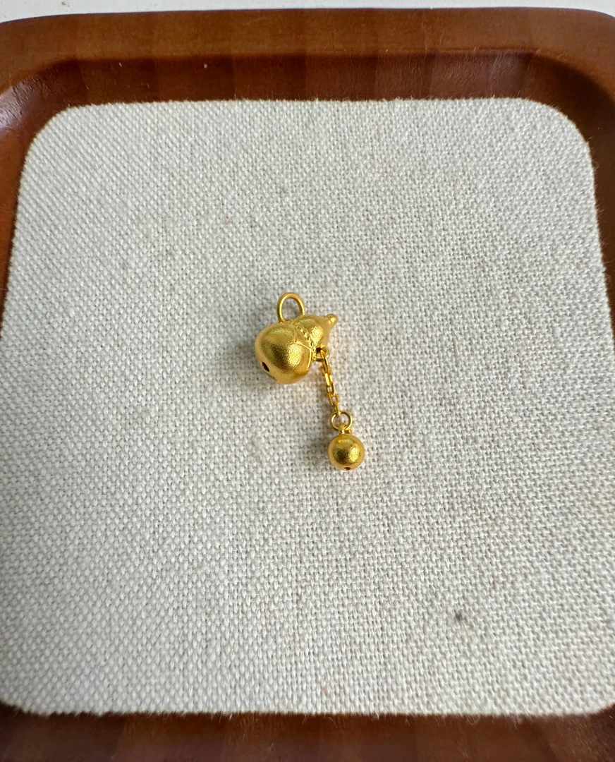 足金999 古法工艺葫芦吊坠