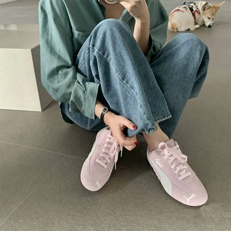 Puma Speedcat OG 粉色 低帮薄底休闲赛车鞋 398846-04