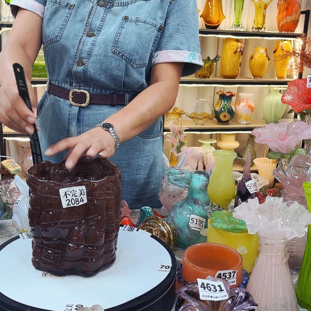 2084不完美家悦美居琉璃花瓶摆件