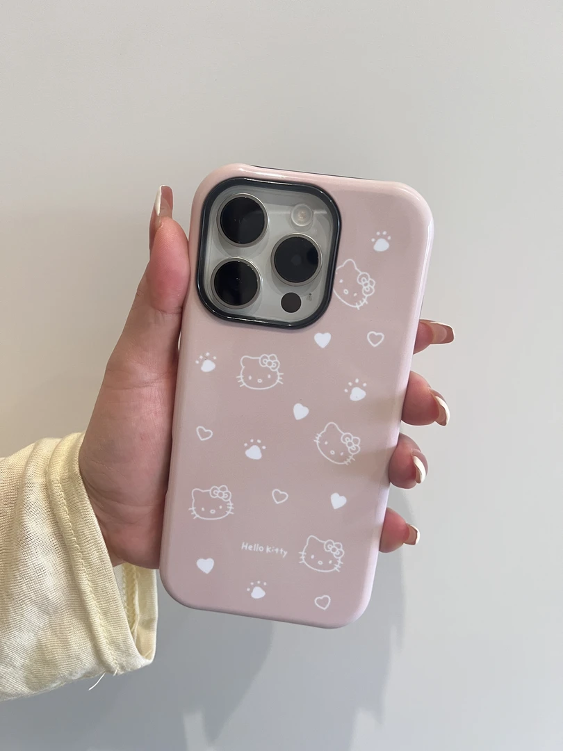 可爱凯蒂猫适用苹果华为等多品牌手机壳全包防摔设计