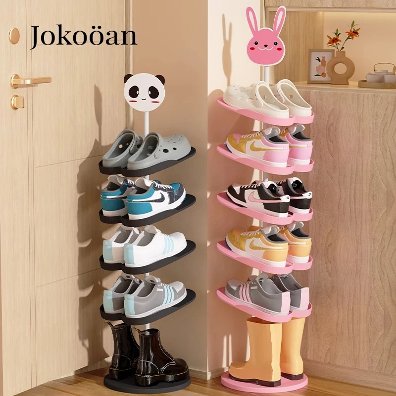儿童鞋架家用入门简易多层宝宝专用鞋子收纳架窄款省空间卡通鞋柜