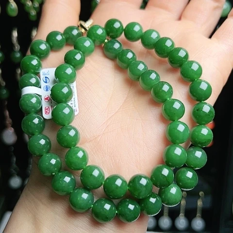 和田玉（碧玉）项链未镶嵌