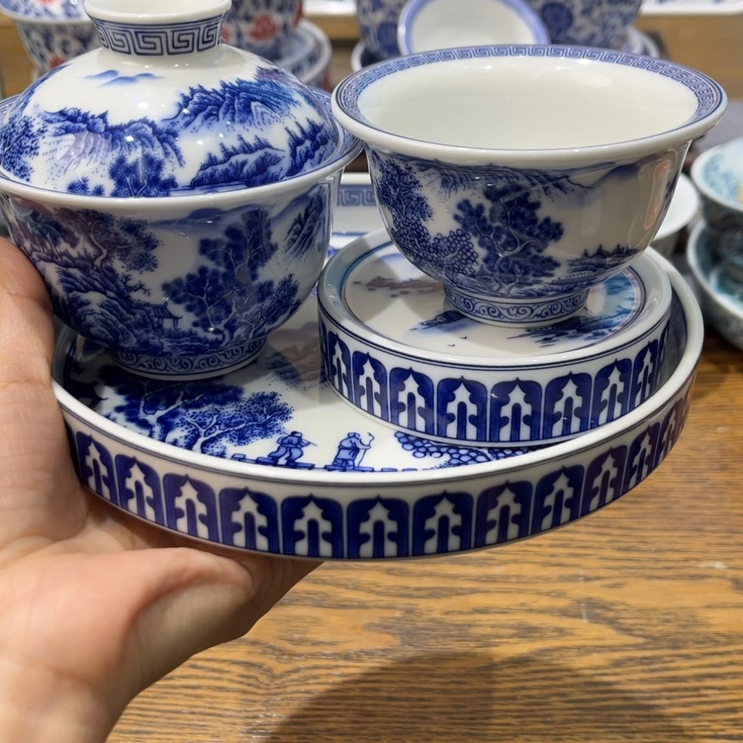盖碗陶景德镇陶瓷工厂福利价