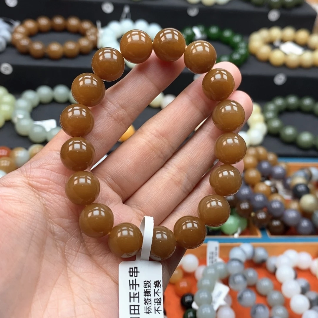 和田玉未镶嵌手串L卡12