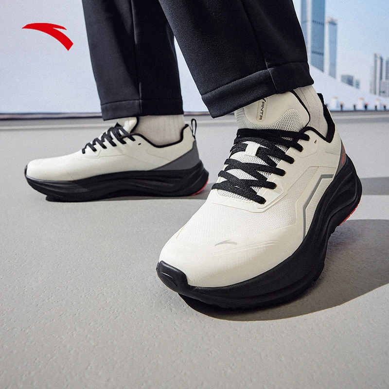 安踏乐道2训练鞋健身跑步通勤慢跑运动鞋情侣款夏季网面透气轻便