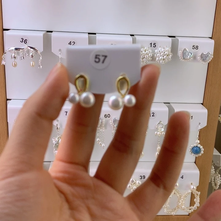 未镶嵌耳饰淡水珍珠