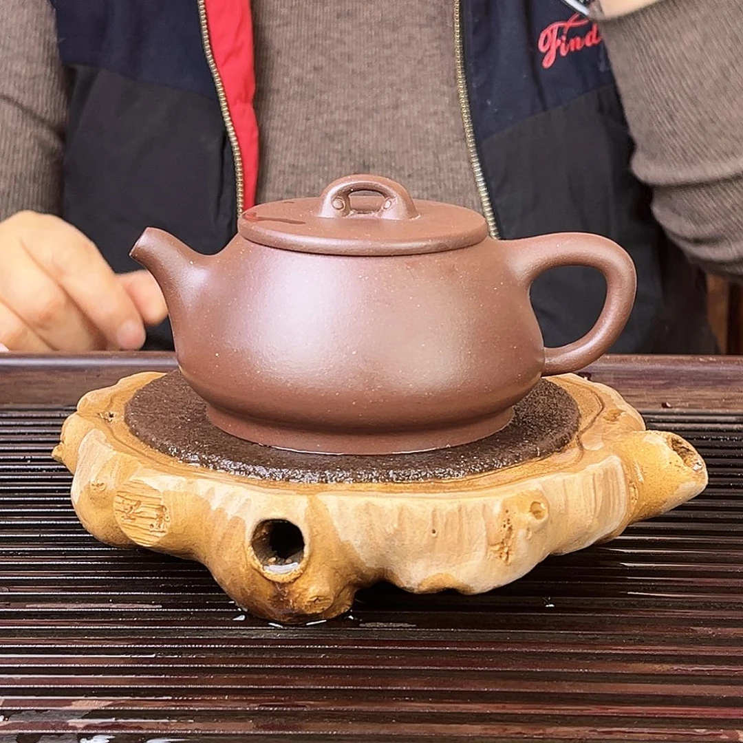 紫砂茶壶宜兴老紫泥