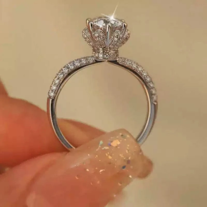 [南非优钻】NFYZ  】冰雪皇后戒指  1.0CT