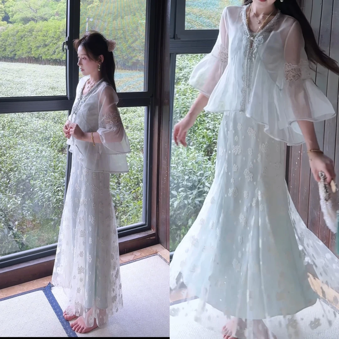 【婷婷】《绿野仙踪》美轮美奂！重工清新仙女风三件套 TTH2SX226