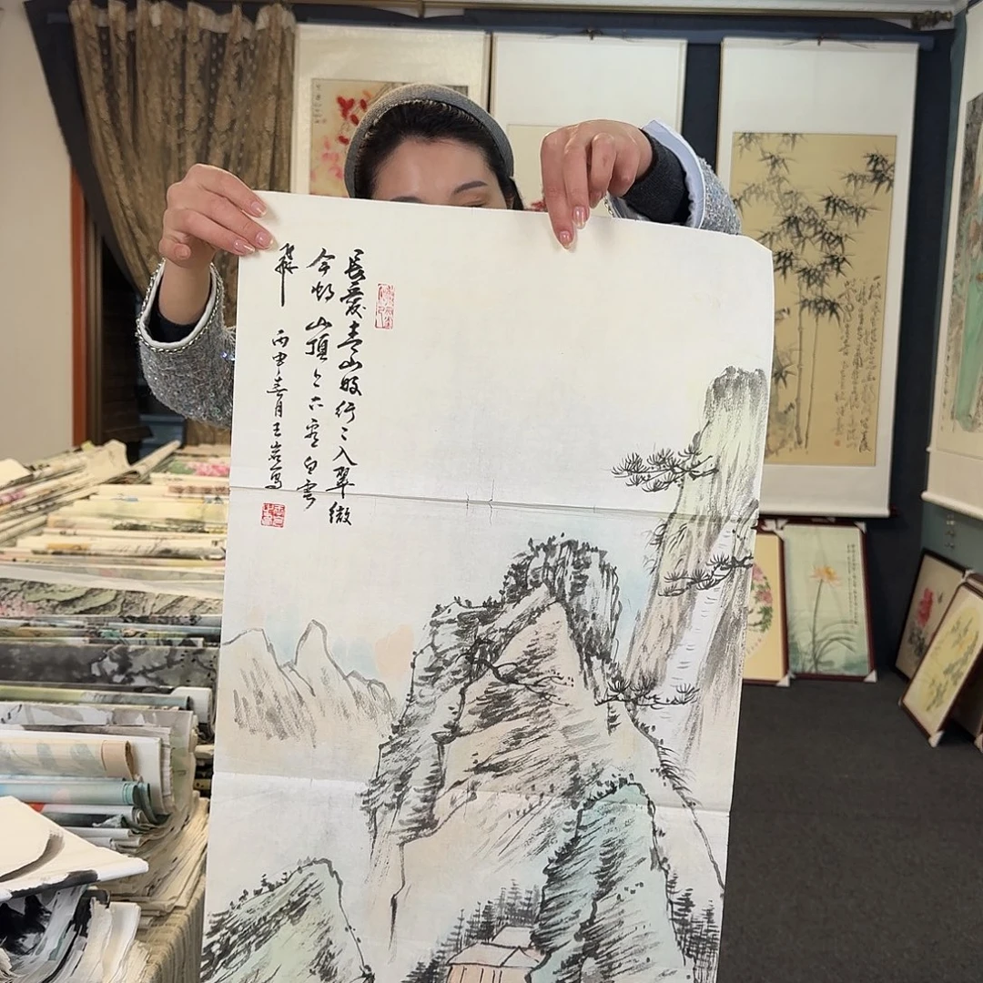 纯手绘国画作品好看