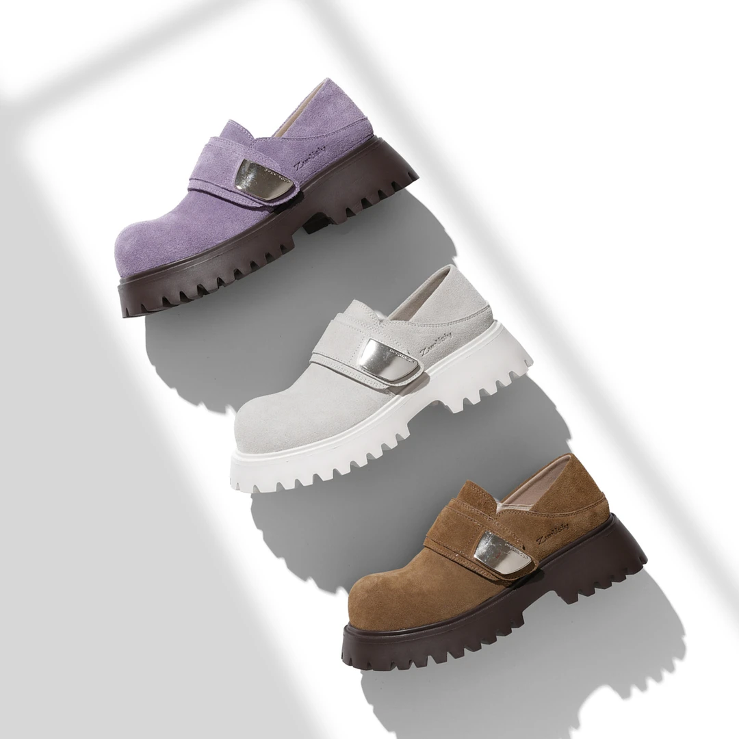 2025春款上新原创首发真皮单鞋敲软敲舒适防滑软底轻便女单鞋5L26