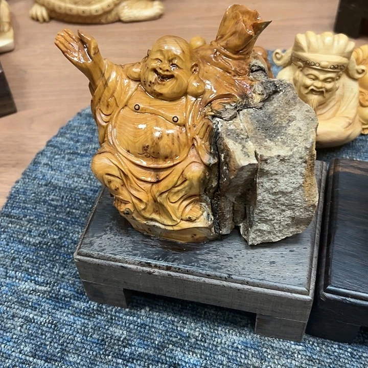 柏木奶*太行崖柏手把摆件