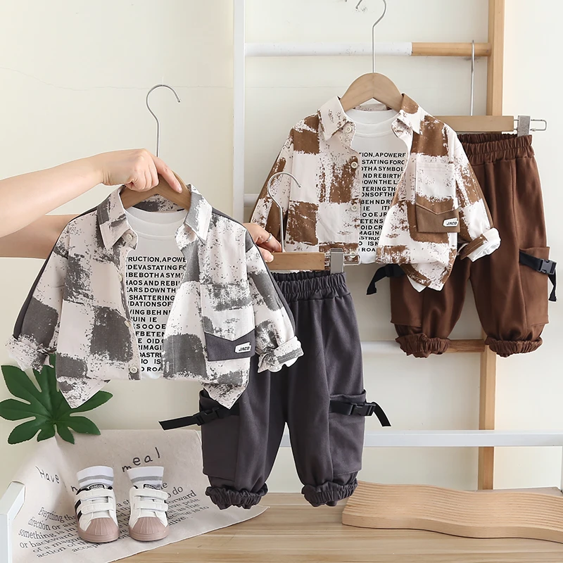 童装男童春秋套装2025新款中大童运动外套儿童春装男孩帅气衣服潮