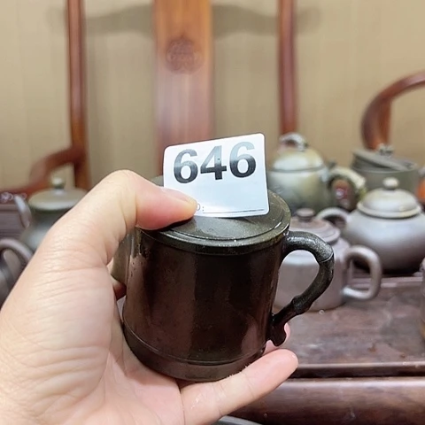 弧*戬谷龙窑坭兴陶柴烧茶壶646