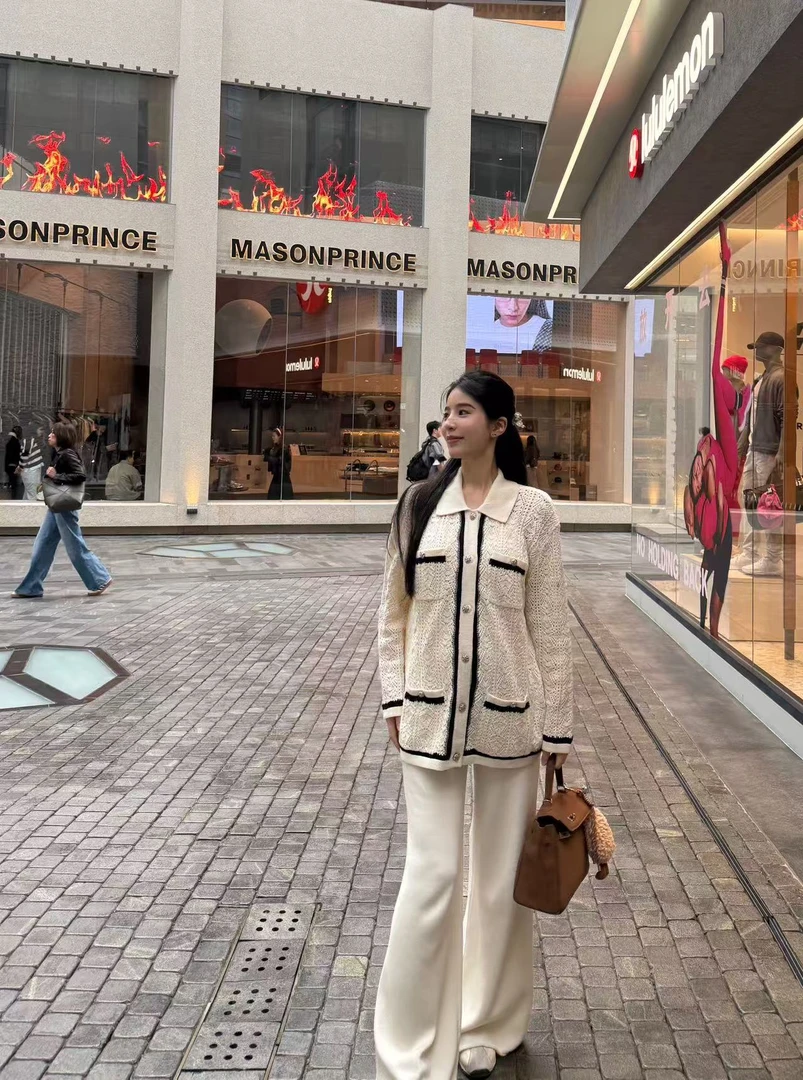 YESWOMEN奶油糖霜·進口机织肌理镂空设计俏皮撞色香XY7047A3857