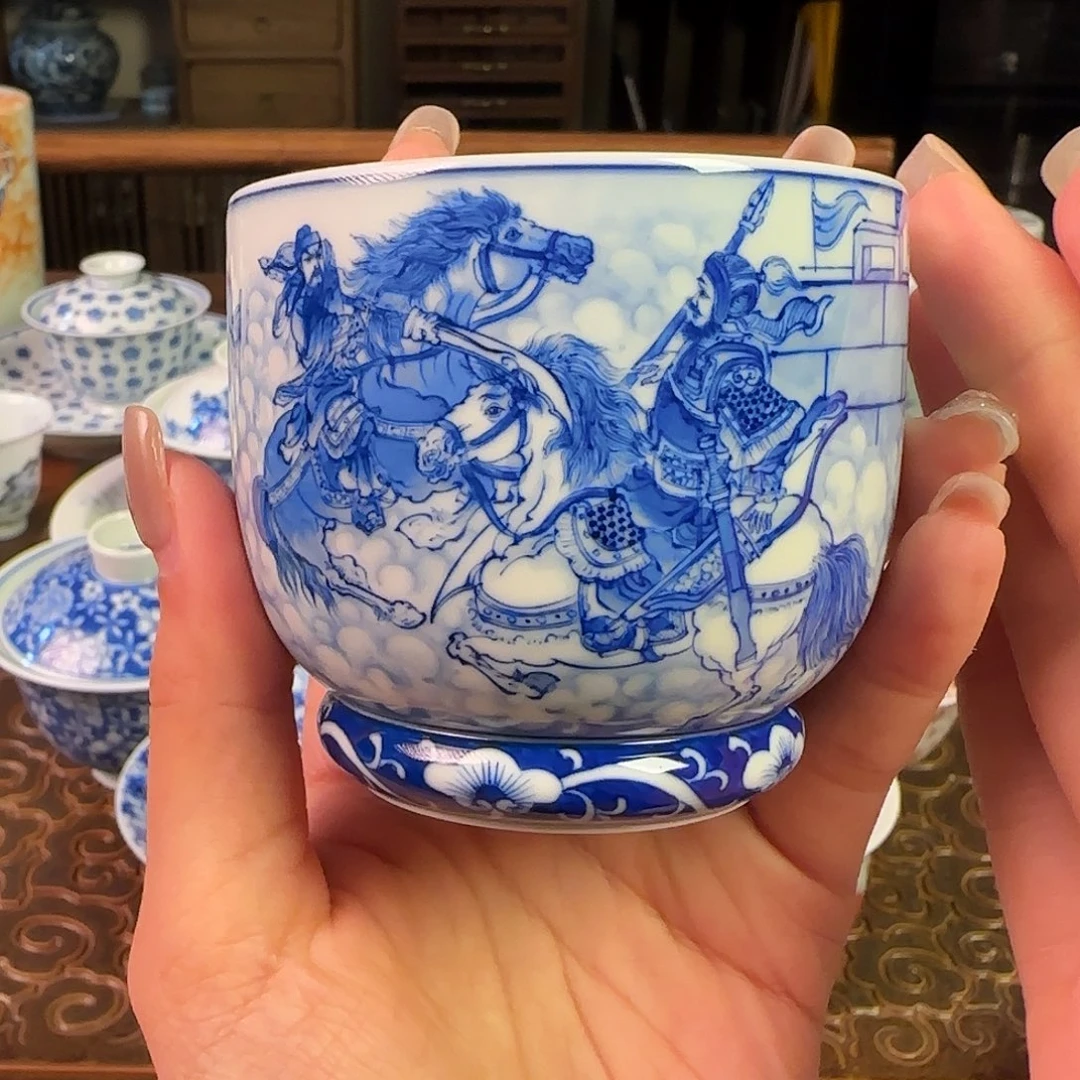 原九段画师沈燕鸿容天杯手绘