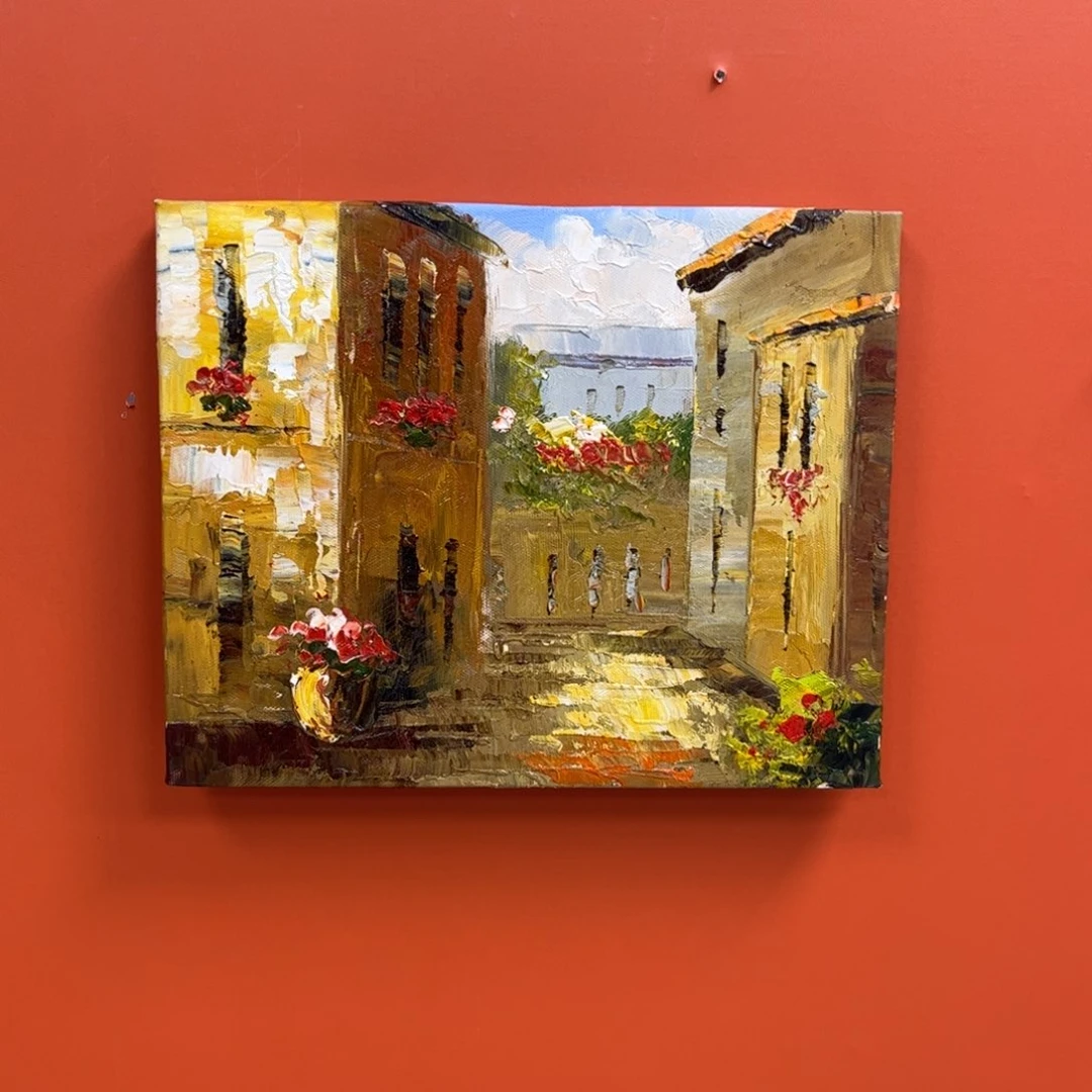 手工手绘精品油画20+25厘米